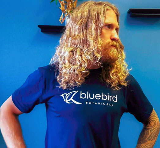 bluebird botanicals tee shirt